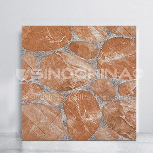 Balcony courtyard floor tiles imitation cobblestone tiles-WLK45041 400*400mm